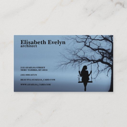 Alone Visitekaartje (Achterkant)