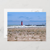 Along Lake Michigan Briefkaart (Voorkant / Achterkant)