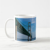 Along Mackinac Bridge Coffee Mok (Links)