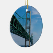Along Mackinac Bridge Keramisch Ornament (Rechts)