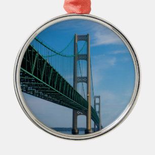 Along Mackinac Bridge Metalen Ornament