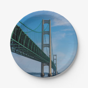 Along Mackinac Bridge Papieren Bordje