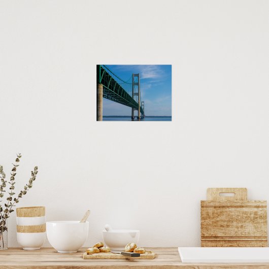 Along Mackinac Bridge Poster (Keuken)