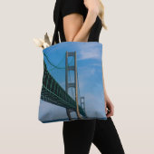 Along Mackinac Bridge Tote Bag (Dichtbij)