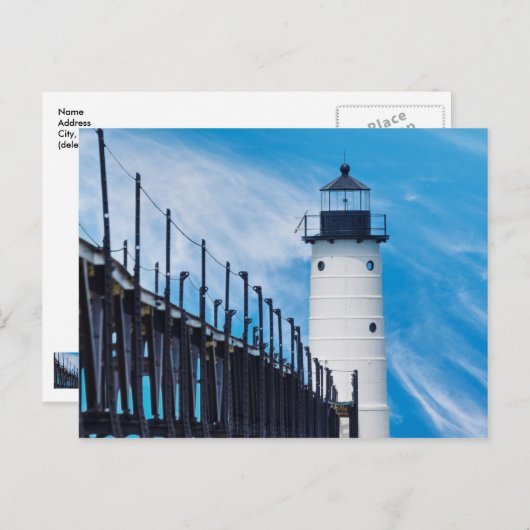 Along Manistee Briefkaart (Voorkant / Achterkant)