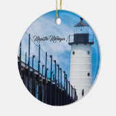 Along Manistee Keramisch Ornament (Links)