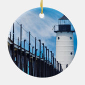 Along Manistee Keramisch Ornament (Achterkant)