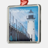 Along Manistee Metalen Ornament (Links)