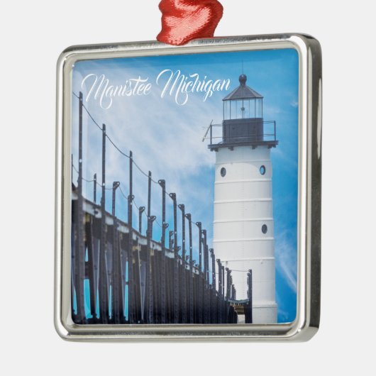 Along Manistee Metalen Ornament (Links)