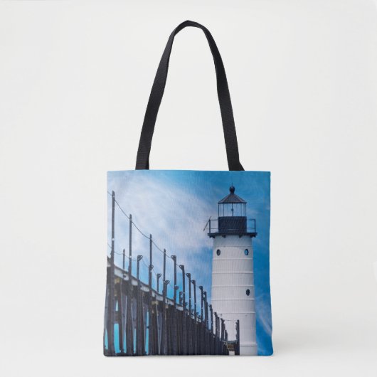 Along Manistee Tote Bag (Voorkant)