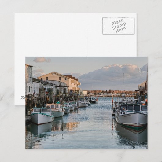 Along the Docks Postcard Briefkaart (Voorkant / Achterkant)