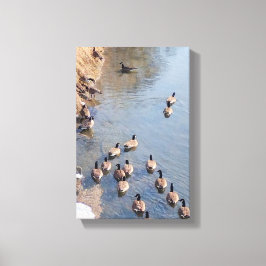 Along the River Canvas Afdruk