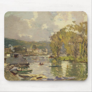 Along the Seine at Meudon, c.1893 (olie op canvas) Muismat