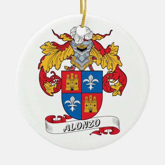 Alonso Family Crest Keramisch Ornament (Voorkant)