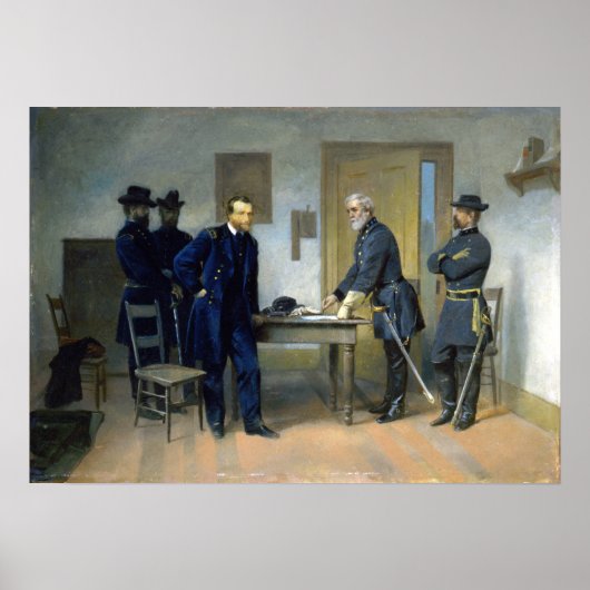 Alonzo Chappel Lee Surrendering to Grant Poster (Voorkant)