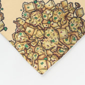 Aloo Gobi aardappelen Bloemkool Indische keuken Fleece Deken (Hoek)