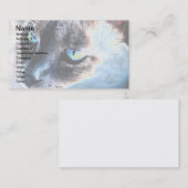 Aloof Siamese Cat Altered Visitekaartje II (Voorkant / Achterkant)