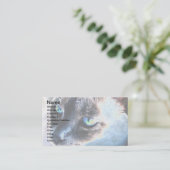 Aloof Siamese Cat Altered Visitekaartje II (Staand voorkant)