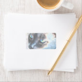 Aloof Siamese Cat Veranderd Label II (Insitu)