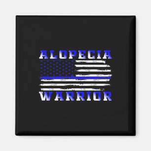 Alopecia Amerikaanse vlag Verenigde Staten vlag on Magneet