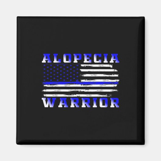Alopecia Amerikaanse vlag Verenigde Staten vlag on Magneet (Voorkant)