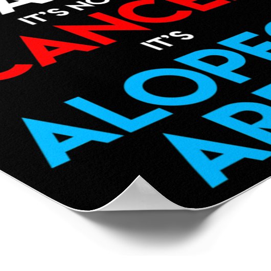 Alopecia Areata Awareness Hair Loed Bald Head Keep Poster (Hoek)