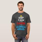 Alopecia Areata Awareness Hair Loed Bald Heed T-shirt (Voorkant volledig)