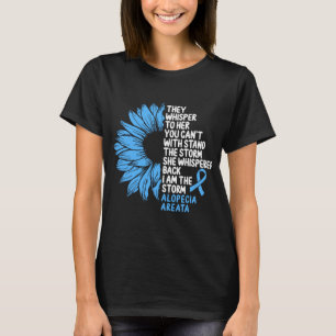 Alopecia Areata Awareness Hair Loss Baldness Storm T-shirt
