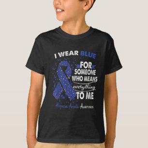 Alopecia Areata Awareness Ik Draag blauw voor iema T-shirt