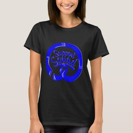 Alopecia Areata Awareness Support Squad Warrior T-shirt (Voorkant)
