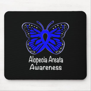 Alopecia Areata Awareness Warrior Support Blue Rib Muismat