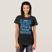 Alopecia Areata Bewustzijnd Alopecia Areata Ribbon T-shirt (Voorkant volledig)