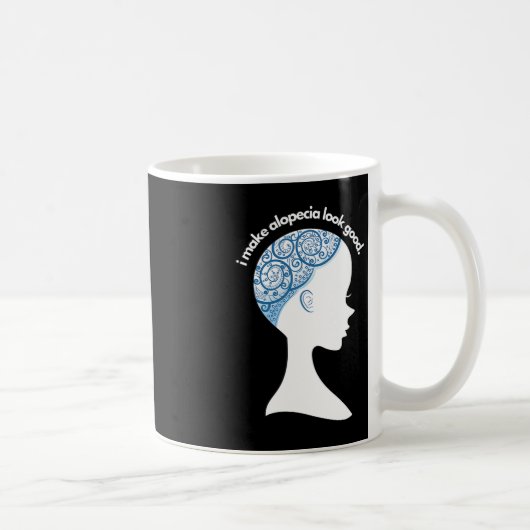 Alopecia Areata Gift - Bewustzijn van haarverlies Koffiemok (Rechts)