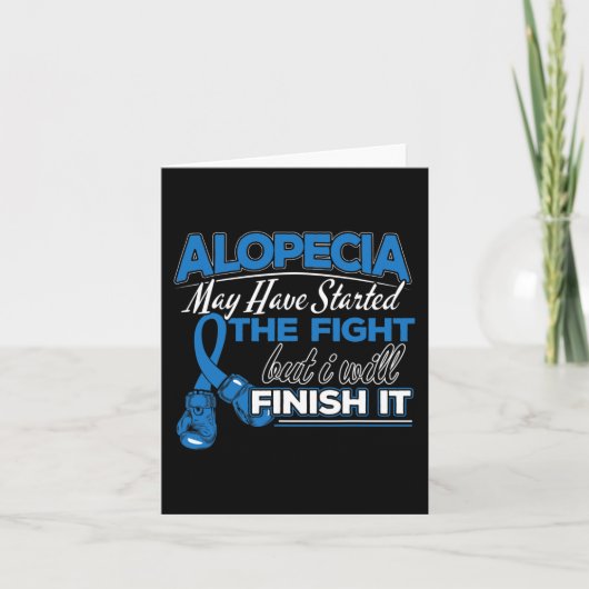 Alopecia Awareness Design for a Alopecia Support Kaart (Voorkant)