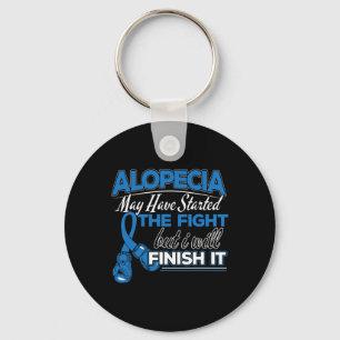 Alopecia Awareness Design for a Alopecia Support Sleutelhanger
