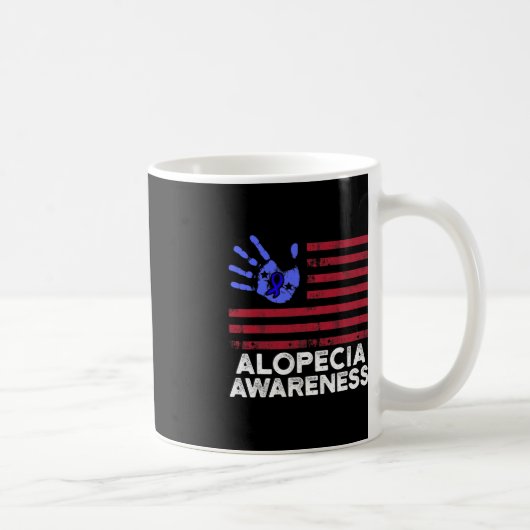 Alopecia Awareness Haaruitval Warrior Coping Survi Koffiemok (Rechts)