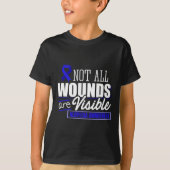 Alopecia Awareness Haaruitval Warrior Flag Tools S T-shirt (Voorkant)
