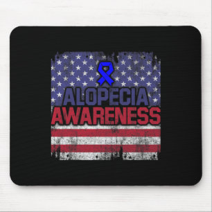 Alopecia Awareness Haaruitval Warrior gevechten Ov Muismat