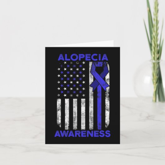 Alopecia Awareness Haaruitval Warrior Inspirerende Kaart (Voorkant)