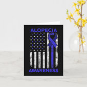 Alopecia Awareness Haaruitval Warrior Inspirerende Kaart (Gele Bloem)