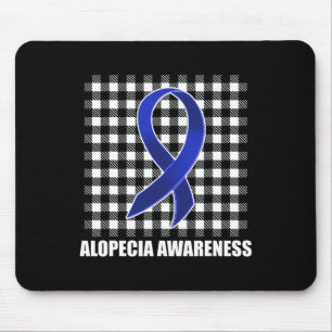 Alopecia Awareness Haaruitval Warrior USA Flag Sur Muismat