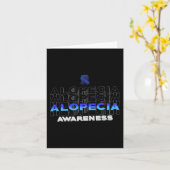 Alopecia Awareness Haaruitval Warrior Winnen Survi Kaart (Gele Bloem)