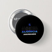 Alopecia Awareness Haaruitval Warrior Winnen Survi Ronde Button 5,7 Cm (Voorkant /achterkant)
