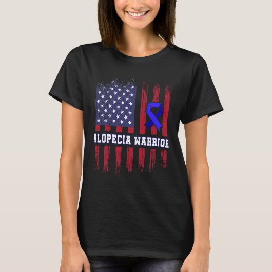 Alopecia Awareness Haarverlies Warrior Choice Surv T-shirt (Voorkant)