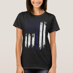 Alopecia Awareness Haarverlies Warrior Flag Tool S T-shirt