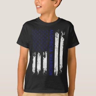Alopecia Awareness Haarverlies Warrior Flag Tool S T-shirt