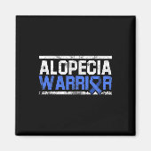 Alopecia Awareness Haarverlies Warrior Tool Flag S Magneet (Voorkant)