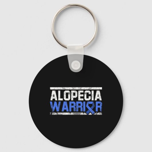 Alopecia Awareness Haarverlies Warrior Tool Flag S Sleutelhanger (Voorkant)