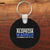 Alopecia Awareness Haarverlies Warrior Tool Flag S Sleutelhanger (Achterkant)