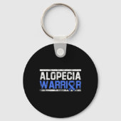 Alopecia Awareness Haarverlies Warrior Tool Flag S Sleutelhanger (Achterkant)